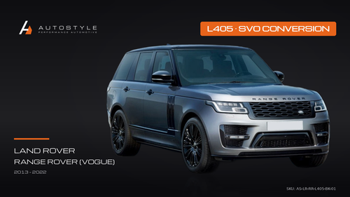 White Range Rover Vogue L405 with SVO facelift body kit conversion