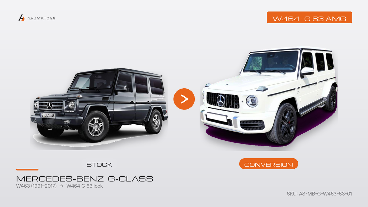 Mercedes-Benz G-Class W463 to G 63 AMG W464 look