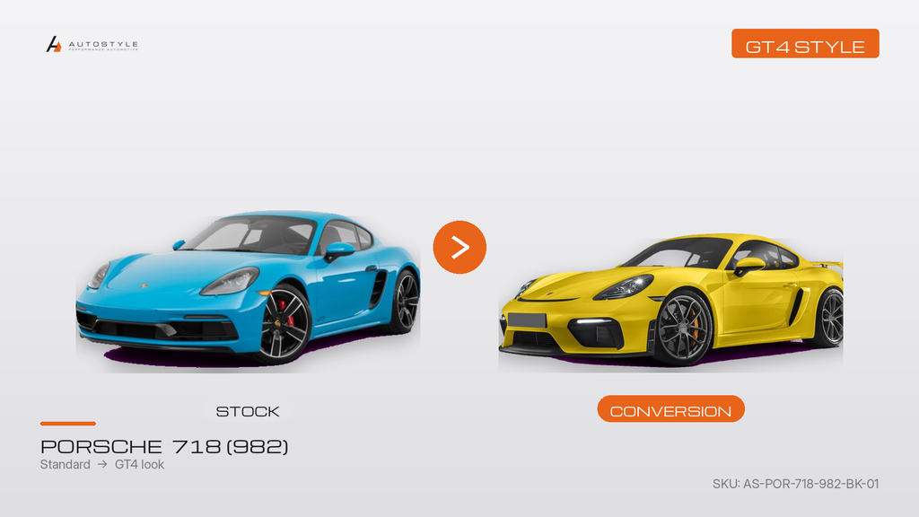 Porsche 718 982 GT4-style body kit
